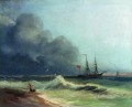 Mar antes de la tormenta 1856 Romántico Ivan Aivazovsky ruso